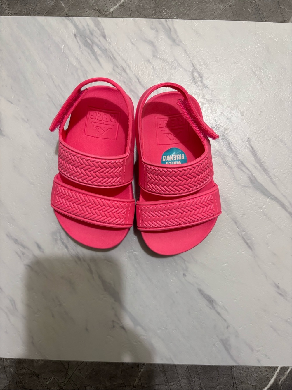 Kids Reef Hot Pink Sandals with Adjustable Straps